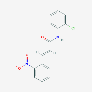 molecular formula C15H11ClN2O3 B5788791 N-(2-chlorophenyl)-3-(2-nitrophenyl)acrylamide 
