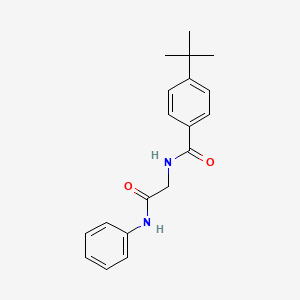 molecular formula C19H22N2O2 B5788795 N-(2-anilino-2-oxoethyl)-4-tert-butylbenzamide 