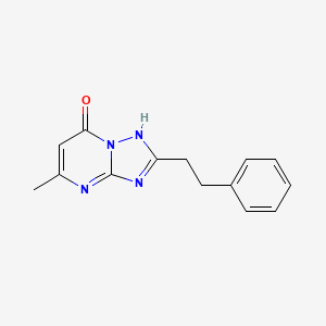 5-methyl-2-phenethyl[1,2,4]triazolo[1,5-a]pyrimidin-7(4H)-one