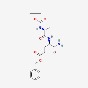 molecular formula C20H29N3O6 B578881 BOC-ALA-D-GLU(OBZL)-NH2 CAS No. 18814-49-8