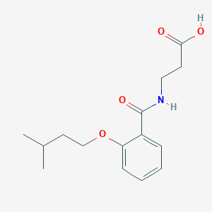 N-[2-(3-methylbutoxy)benzoyl]-beta-alanine