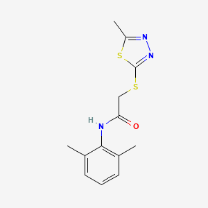 molecular formula C13H15N3OS2 B5788819 N-(2,6-dimethylphenyl)-2-[(5-methyl-1,3,4-thiadiazol-2-yl)thio]acetamide 
