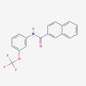 molecular formula C18H12F3NO2 B5788828 N-[3-(trifluoromethoxy)phenyl]-2-naphthamide 