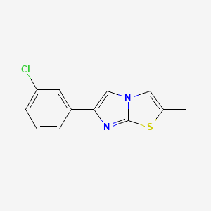 molecular formula C12H9ClN2S B5788834 6-(3-chlorophenyl)-2-methylimidazo[2,1-b][1,3]thiazole 