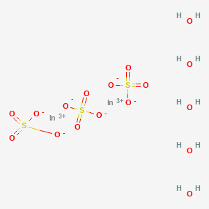 molecular formula H10In2O17S3 B578884 Indium(III) sulfate pentahydrate CAS No. 17069-79-3