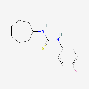 molecular formula C14H19FN2S B5788868 N-cycloheptyl-N'-(4-fluorophenyl)thiourea 