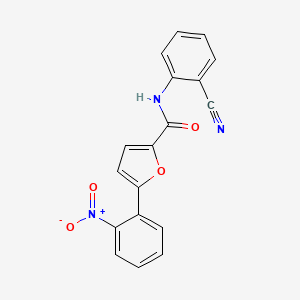 N-(2-cyanophenyl)-5-(2-nitrophenyl)furan-2-carboxamide