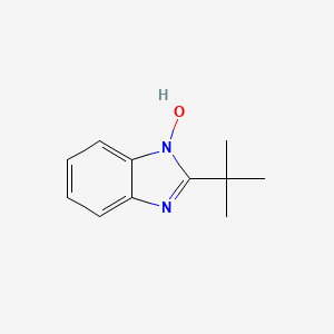 molecular formula C11H14N2O B578889 2-(2-Methyl-2-propanyl)-1H-benzimidazole 3-oxide CAS No. 16007-55-9