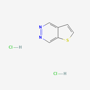 molecular formula C6H6Cl2N2S B578890 Thieno[2,3-d]pyridazine dihydrochloride CAS No. 16364-00-4