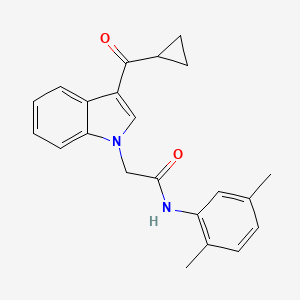 2-[3-(cyclopropylcarbonyl)-1H-indol-1-yl]-N-(2,5-dimethylphenyl)acetamide