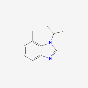 molecular formula C11H14N2 B578895 1-isopropyl-7-methyl-1H-benzoimidazole CAS No. 17582-99-9