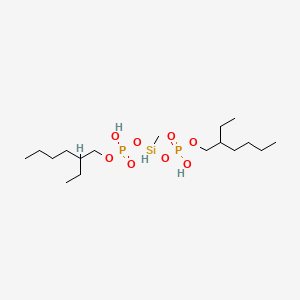 molecular formula C17H40O8P2Si B578896 Methylsilanediol bis[phosphoric acid (2-ethylhexyl)] ester CAS No. 19097-77-9