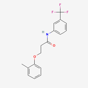 molecular formula C17H16F3NO2 B5788968 3-(2-methylphenoxy)-N-[3-(trifluoromethyl)phenyl]propanamide 