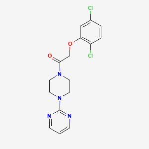 2-{4-[(2,5-dichlorophenoxy)acetyl]-1-piperazinyl}pyrimidine