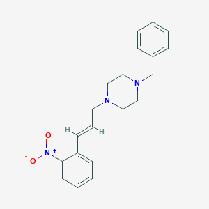 1-benzyl-4-[(E)-3-(2-nitrophenyl)prop-2-enyl]piperazine