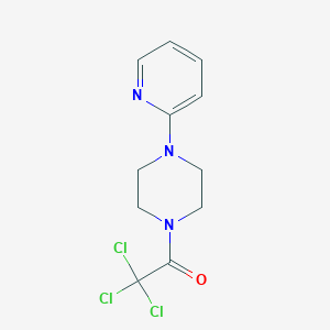 molecular formula C11H12Cl3N3O B5789000 1-(2-pyridinyl)-4-(trichloroacetyl)piperazine CAS No. 430464-37-2