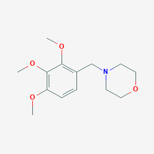 molecular formula C14H21NO4 B5789020 4-[(2,3,4-Trimethoxyphenyl)methyl]morpholine 