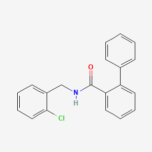 molecular formula C20H16ClNO B5789028 N-(2-chlorobenzyl)-2-biphenylcarboxamide 