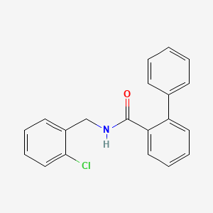 molecular formula C20H16ClNO B5789028 N-[(2-chlorophenyl)methyl]-2-phenylbenzamide 