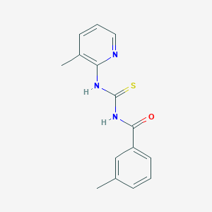 molecular formula C15H15N3OS B5789031 3-methyl-N-{[(3-methyl-2-pyridinyl)amino]carbonothioyl}benzamide 