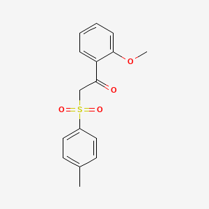 molecular formula C16H16O4S B5789033 1-(2-methoxyphenyl)-2-[(4-methylphenyl)sulfonyl]ethanone 