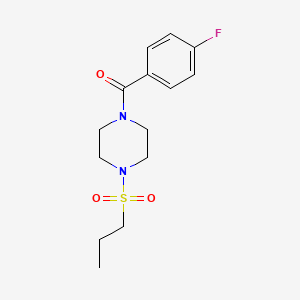 (4-FLUOROPHENYL)[4-(PROPYLSULFONYL)PIPERAZINO]METHANONE