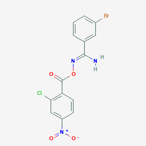 [(Z)-[amino-(3-bromophenyl)methylidene]amino] 2-chloro-4-nitrobenzoate