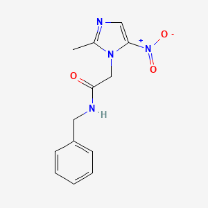 molecular formula C13H14N4O3 B5789067 N-benzyl-2-(2-methyl-5-nitro-1H-imidazol-1-yl)acetamide 