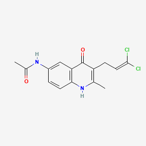 N-[3-(3,3-dichloro-2-propen-1-yl)-4-hydroxy-2-methyl-6-quinolinyl]acetamide