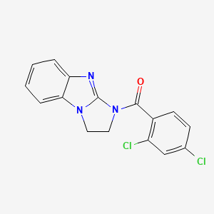 molecular formula C16H11Cl2N3O B5789148 1-(2,4-二氯苯甲酰)-2,3-二氢-1H-咪唑并[1,2-a]苯并咪唑 