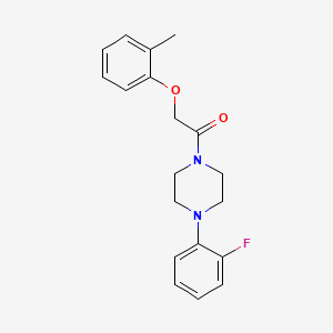 molecular formula C19H21FN2O2 B5789181 1-(2-fluorophenyl)-4-[(2-methylphenoxy)acetyl]piperazine 