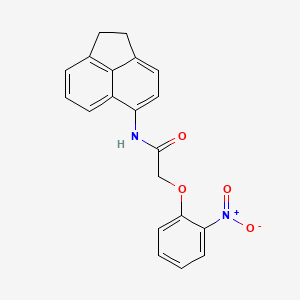 molecular formula C20H16N2O4 B5789186 N-(1,2-dihydro-5-acenaphthylenyl)-2-(2-nitrophenoxy)acetamide 