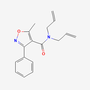 molecular formula C17H18N2O2 B5789209 N,N-diallyl-5-methyl-3-phenyl-4-isoxazolecarboxamide 