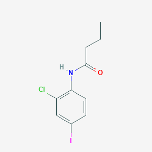molecular formula C10H11ClINO B5789216 N-(2-chloro-4-iodophenyl)butanamide 