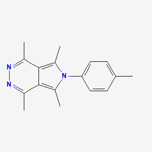 molecular formula C17H19N3 B5789221 1,4,5,7-tetramethyl-6-(4-methylphenyl)-6H-pyrrolo[3,4-d]pyridazine 
