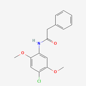 molecular formula C16H16ClNO3 B5789222 N-(4-chloro-2,5-dimethoxyphenyl)-2-phenylacetamide 