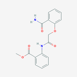 molecular formula C17H16N2O5 B5789226 methyl 2-({[2-(aminocarbonyl)phenoxy]acetyl}amino)benzoate 