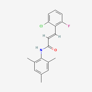 molecular formula C18H17ClFNO B5789282 3-(2-chloro-6-fluorophenyl)-N-mesitylacrylamide 