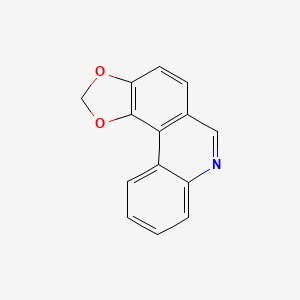 molecular formula C14H9NO2 B578933 [1,3]Dioxolo[4,5-k]phenanthridine CAS No. 195-65-3