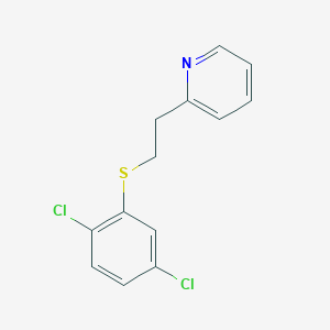 molecular formula C13H11Cl2NS B5789369 2-{2-[(2,5-dichlorophenyl)thio]ethyl}pyridine 