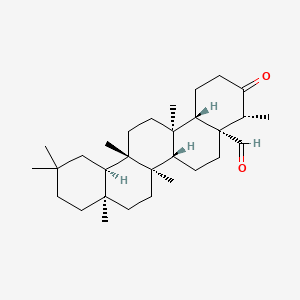 molecular formula C30H48O2 B578937 3-Oxo-D:A-friedooleanan-24-al CAS No. 15353-29-4