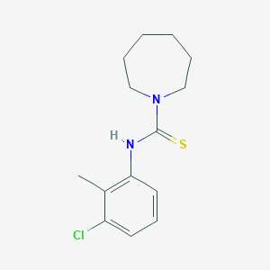 molecular formula C14H19ClN2S B5789410 N-(3-chloro-2-methylphenyl)-1-azepanecarbothioamide 