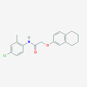 N-(4-chloro-2-methylphenyl)-2-(5,6,7,8-tetrahydro-2-naphthalenyloxy)acetamide