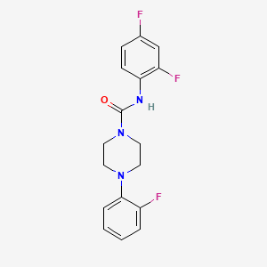 molecular formula C17H16F3N3O B5789420 N-(2,4-difluorophenyl)-4-(2-fluorophenyl)-1-piperazinecarboxamide 