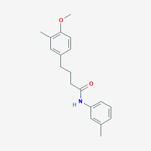 molecular formula C19H23NO2 B5789425 4-(4-methoxy-3-methylphenyl)-N-(3-methylphenyl)butanamide 