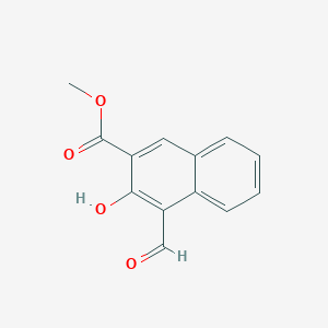 molecular formula C13H10O4 B5789442 methyl 4-formyl-3-hydroxy-2-naphthoate 