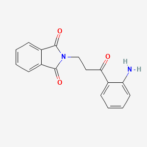 molecular formula C17H14N2O3 B578946 2-[3-(2-Aminophenyl)-3-oxopropyl]-1H-isoindole-1,3(2H)-dione CAS No. 17515-32-1