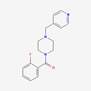 molecular formula C17H18FN3O B5789466 1-(2-fluorobenzoyl)-4-(4-pyridinylmethyl)piperazine 