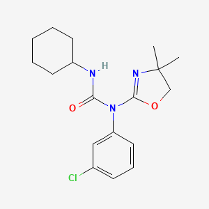 molecular formula C18H24ClN3O2 B5789470 N-(3-chlorophenyl)-N'-cyclohexyl-N-(4,4-dimethyl-4,5-dihydro-1,3-oxazol-2-yl)urea 