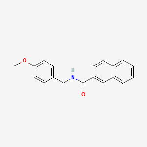 molecular formula C19H17NO2 B5789484 N-(4-甲氧基苄基)-2-萘酰胺 